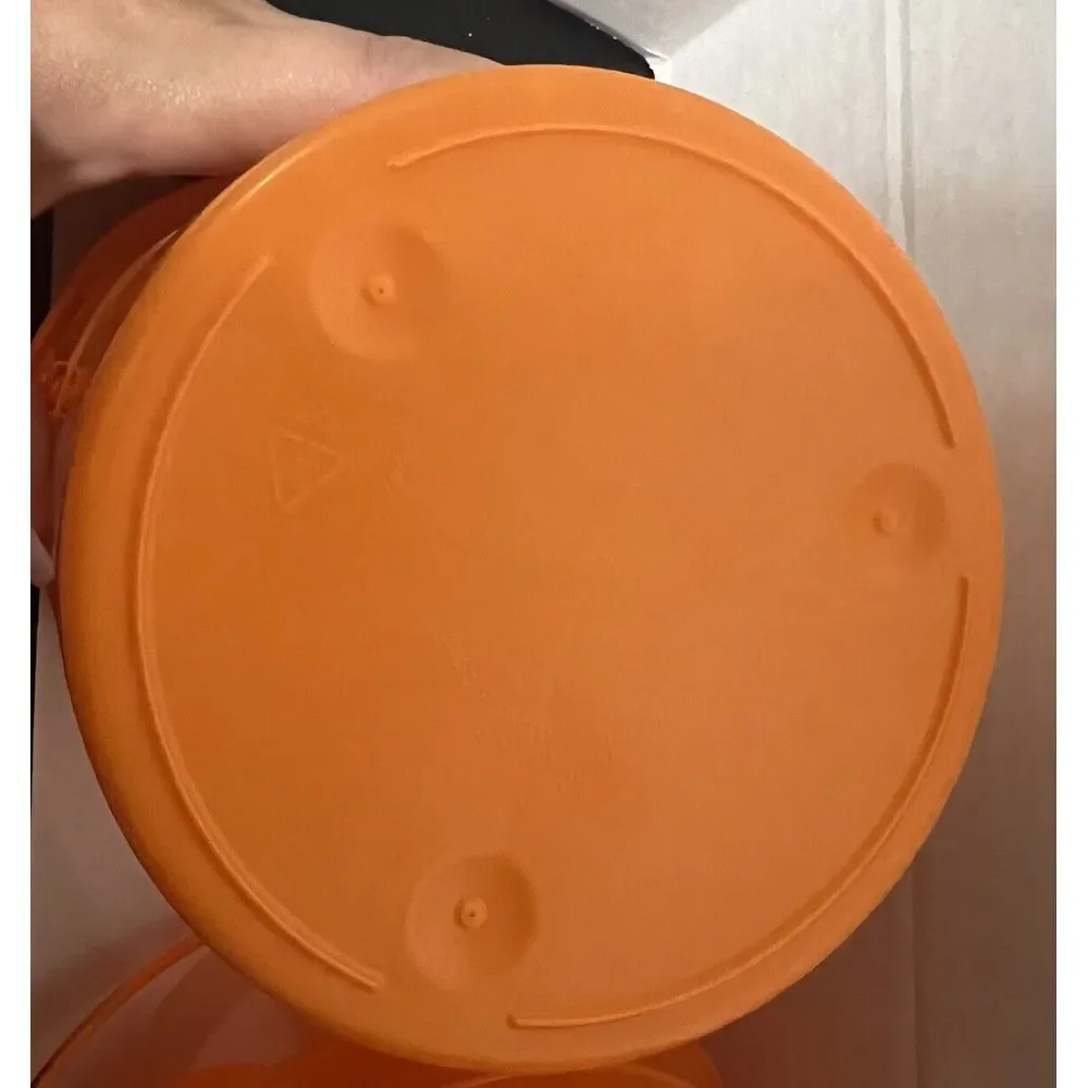 2023 McDONALD'S Halloween Bucket Pail HAPPY MEAL TOYS‎ Orange Skeleton Set Of 2